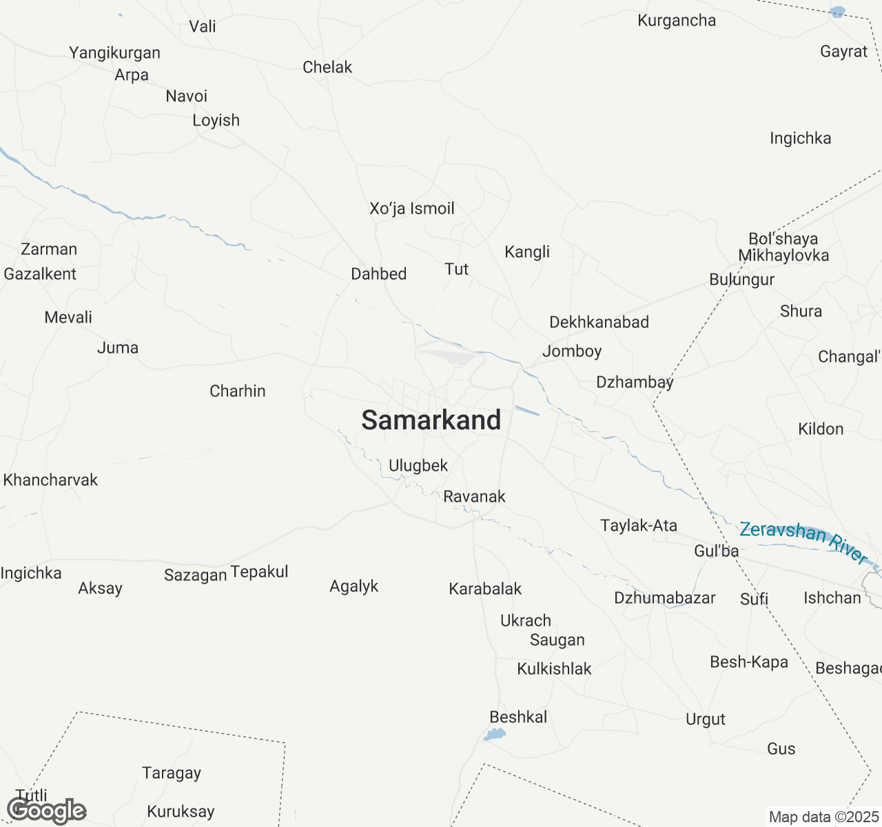 Map of Samarkand