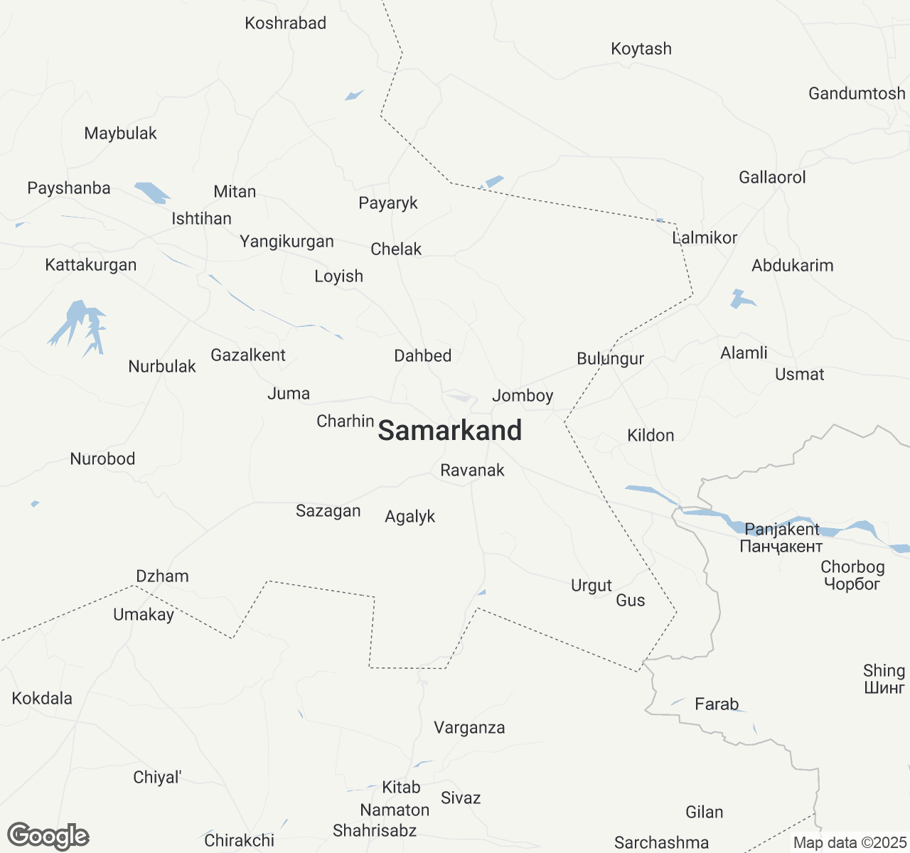 Map of Samarkand